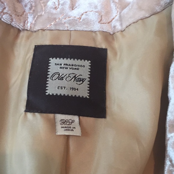 Totally old school old navy velvet like jacket xs - Picture 3 of 4